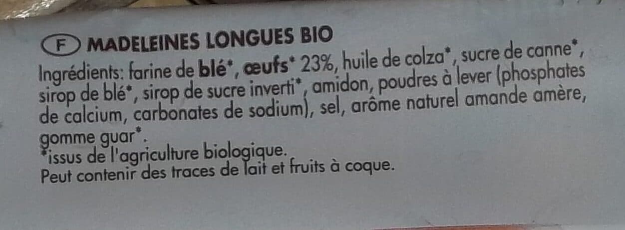Le ster 20 Madeleines longues packshot