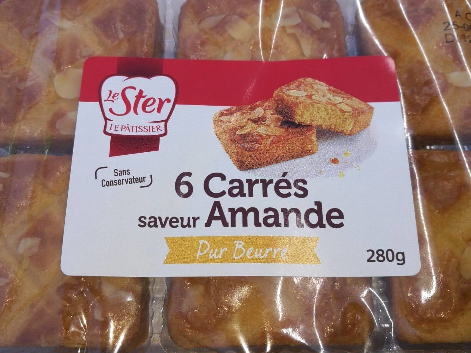 Le Ster Carrés saveur Amande (x6) packshot