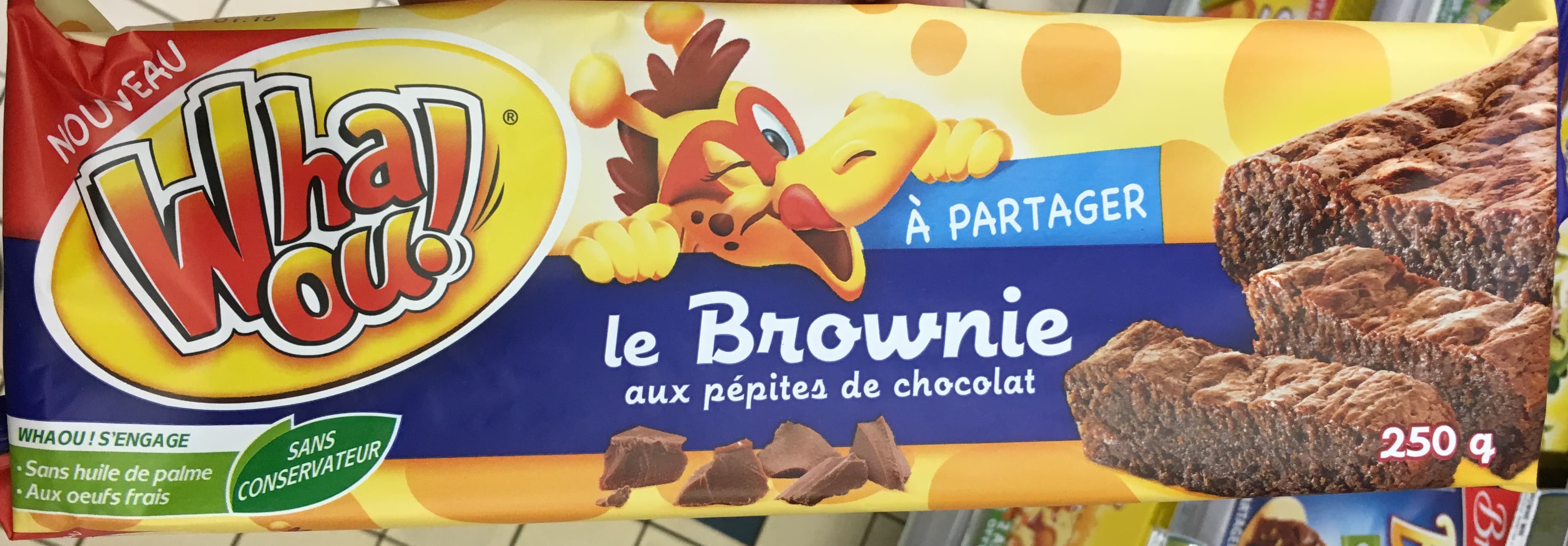 Whaou! Le Brownie aux pépites de chocolat à partager packshot