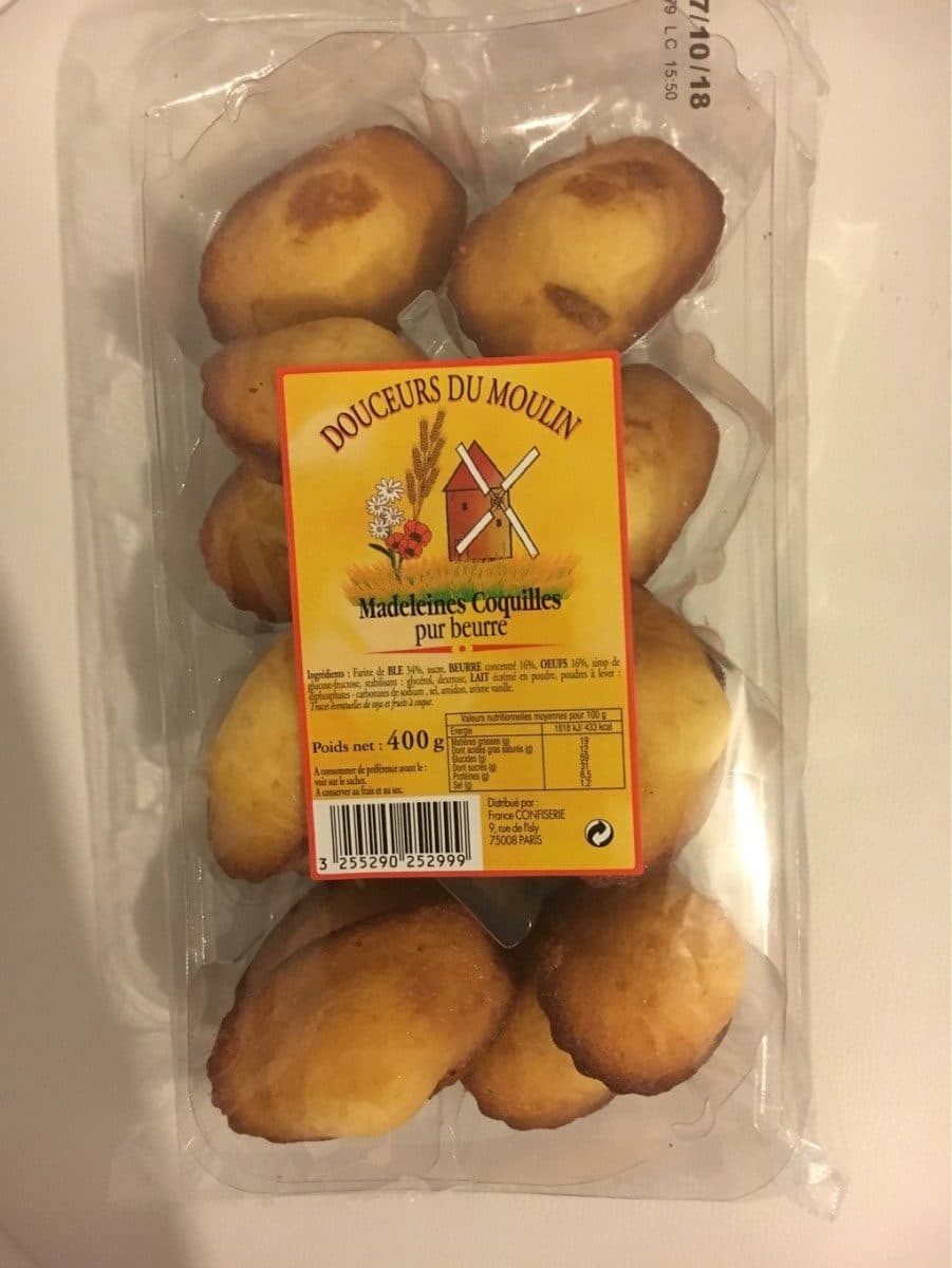 Douceurs du Moulin Madeleines Coquilles Pur Beurre packshot