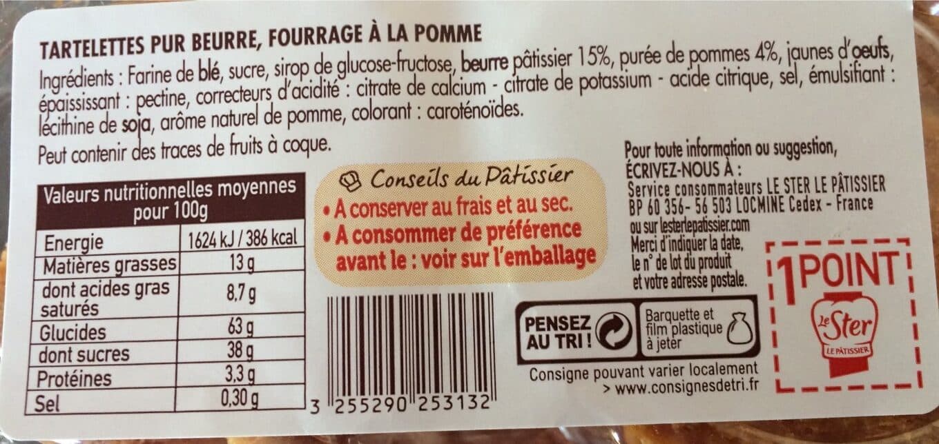 Le Ster Tartelettes aux pommes packshot