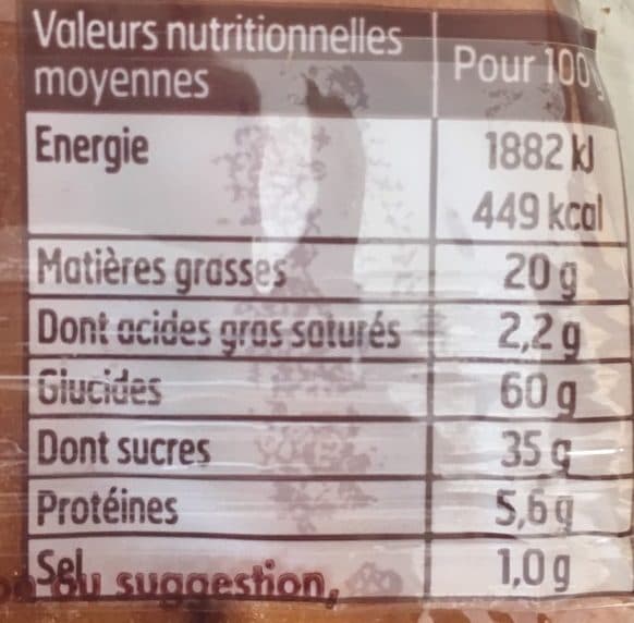 Le Ster Madeleines longues aux pépites de sucre packshot