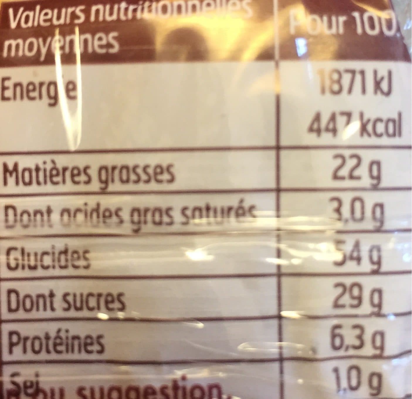 Le Ster 6 madeleines longues marbrées au chocolat packshot