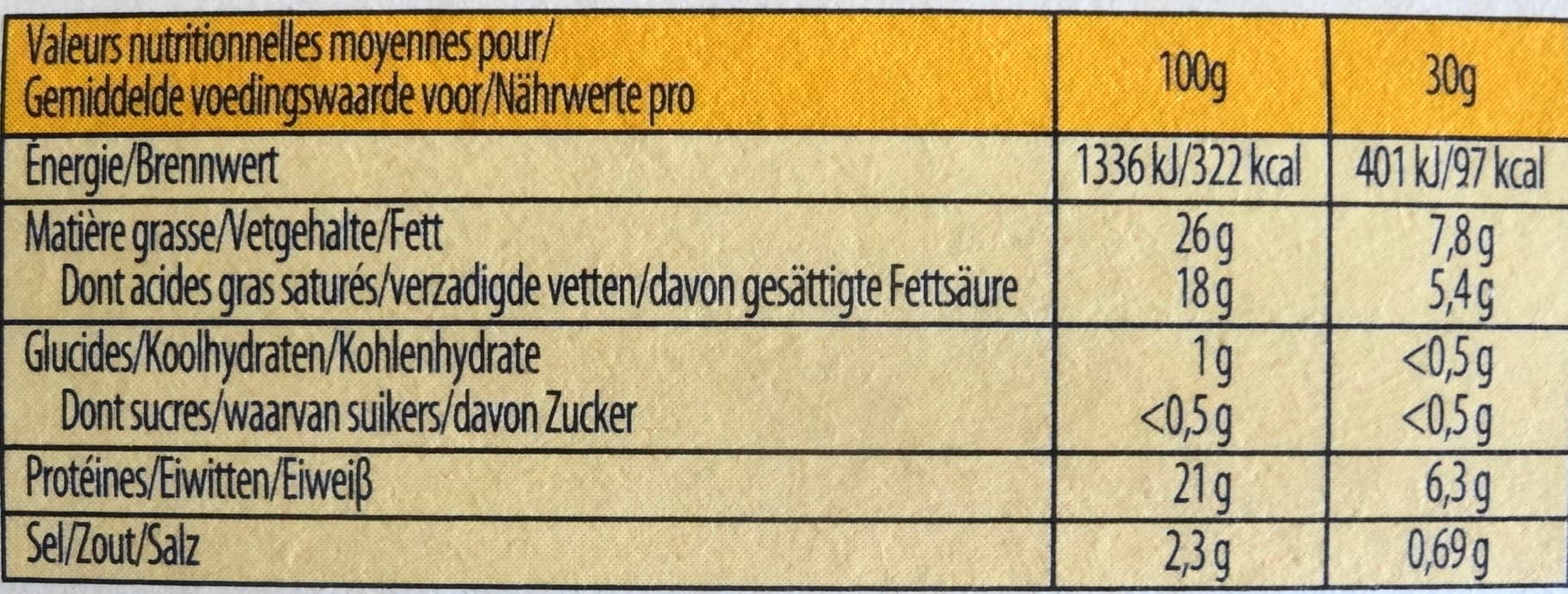 Fauquet Maroilles Quart (26 % MG) packshot