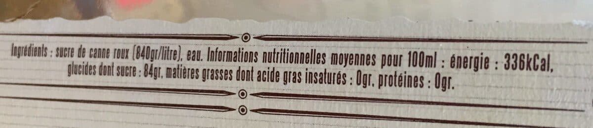 Open Food Facts Sirop de canne packshot