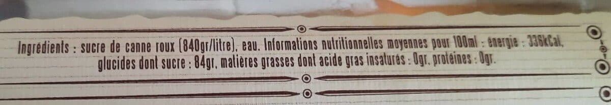 Open Food Facts Sirop de canne packshot