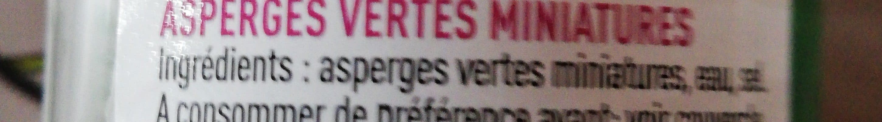 Rochefontaine Asperges vertes miniatures packshot