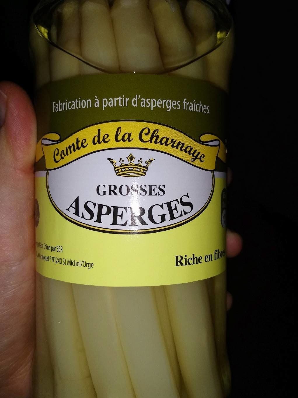 Comte de la charnaye Asperges packshot