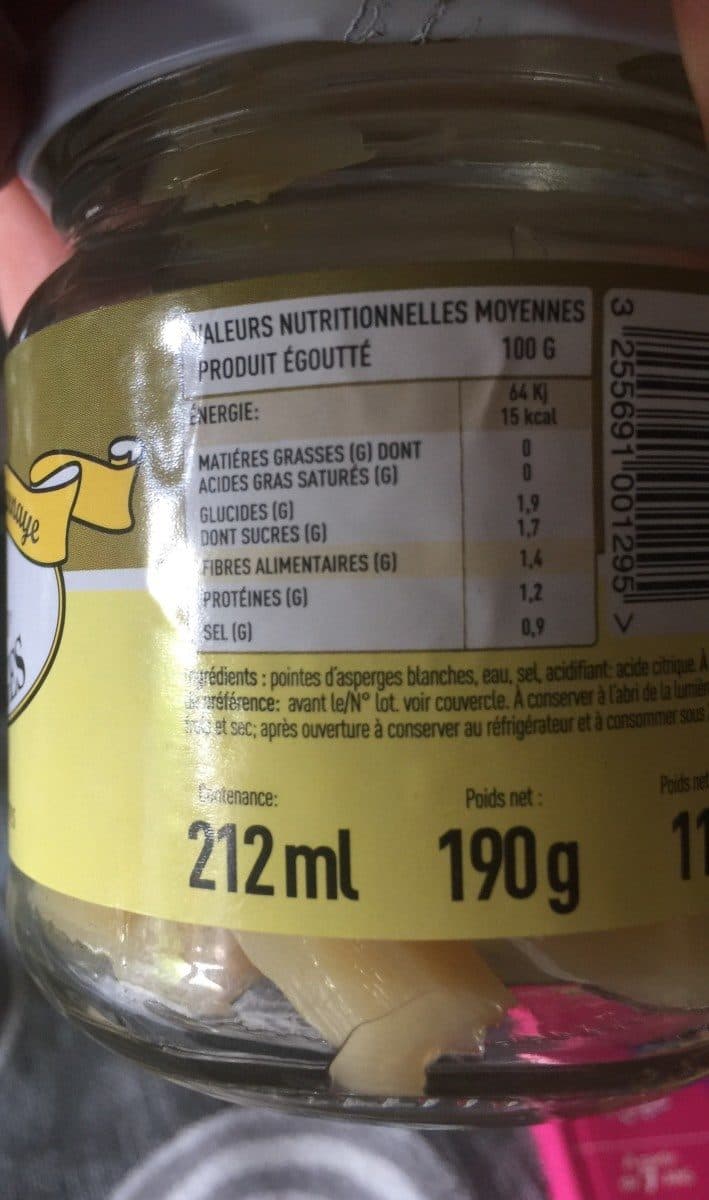 Open Food Facts Asperges packshot