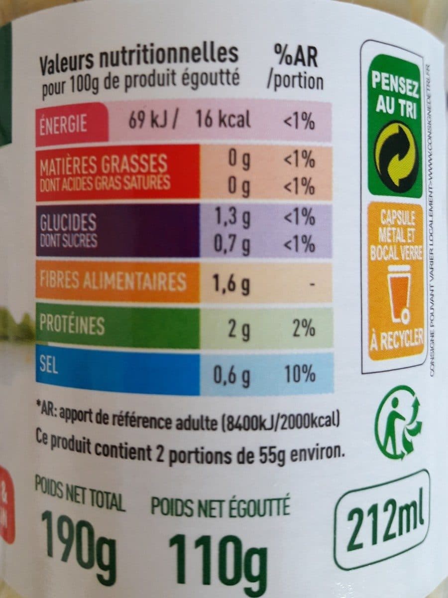 Rochefontaine Rochefontaine pointes d'asperges blanches packshot