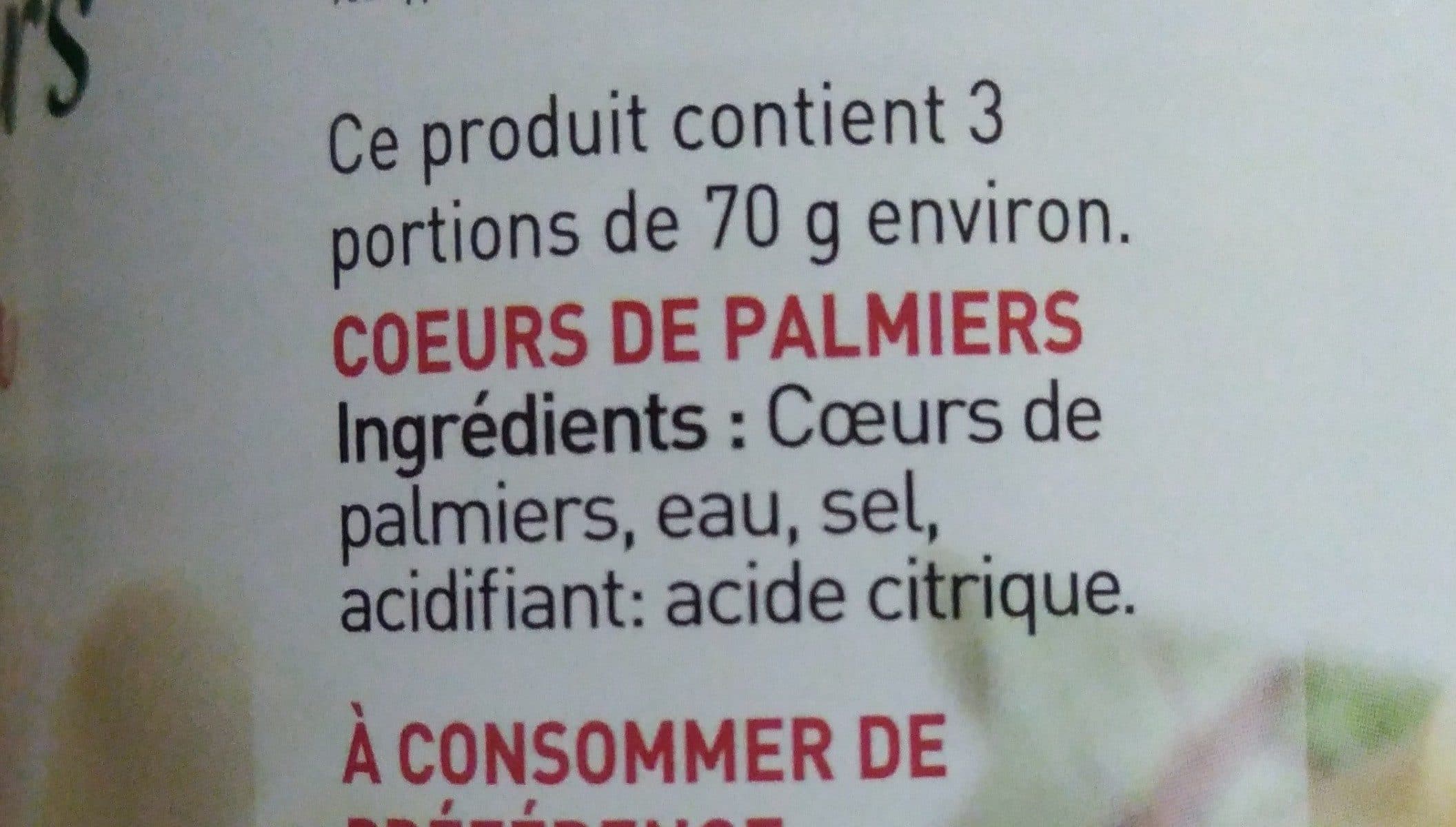 Rochefontaine Cœurs de Palmiers packshot