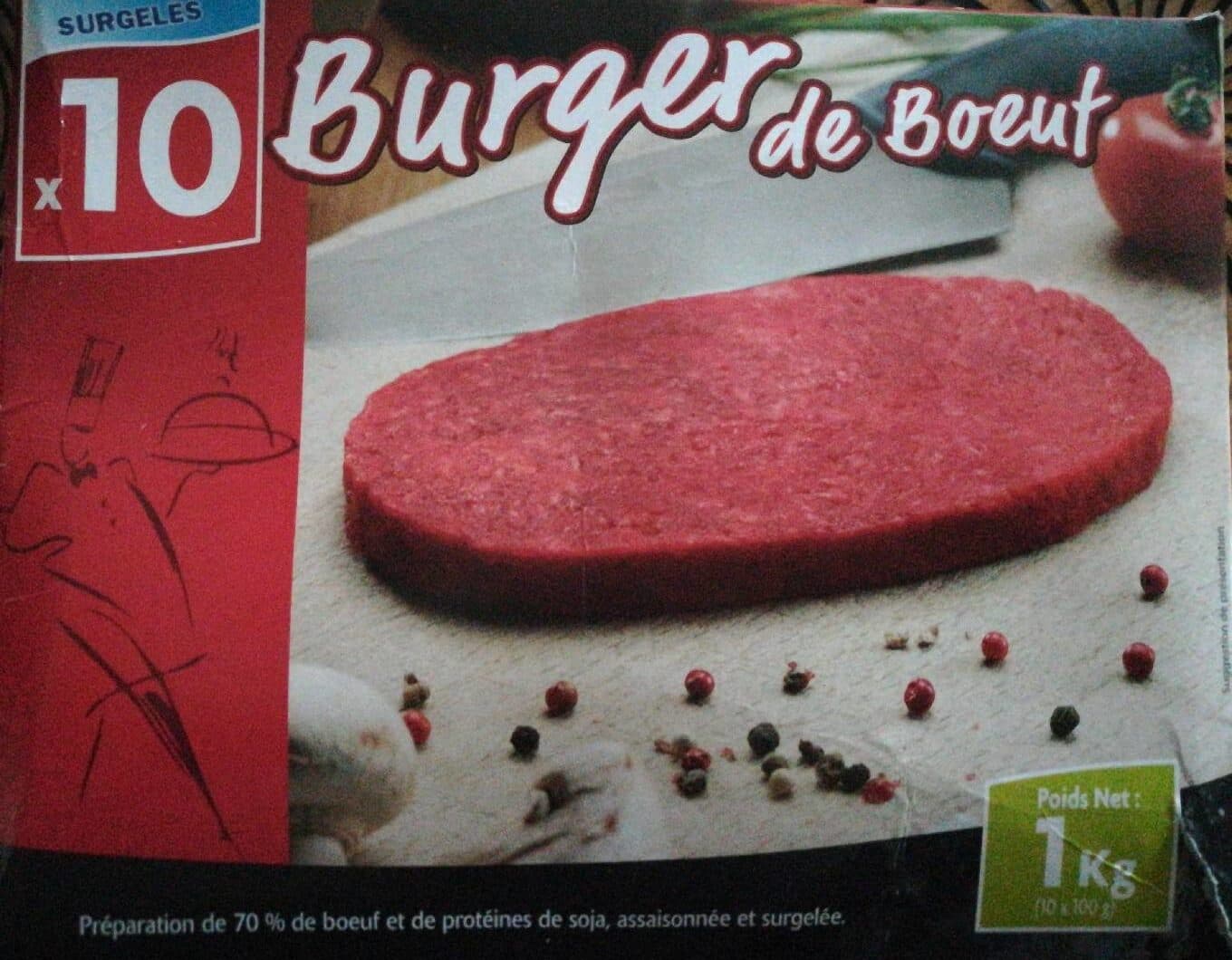 Alliance Burger de boeuf packshot