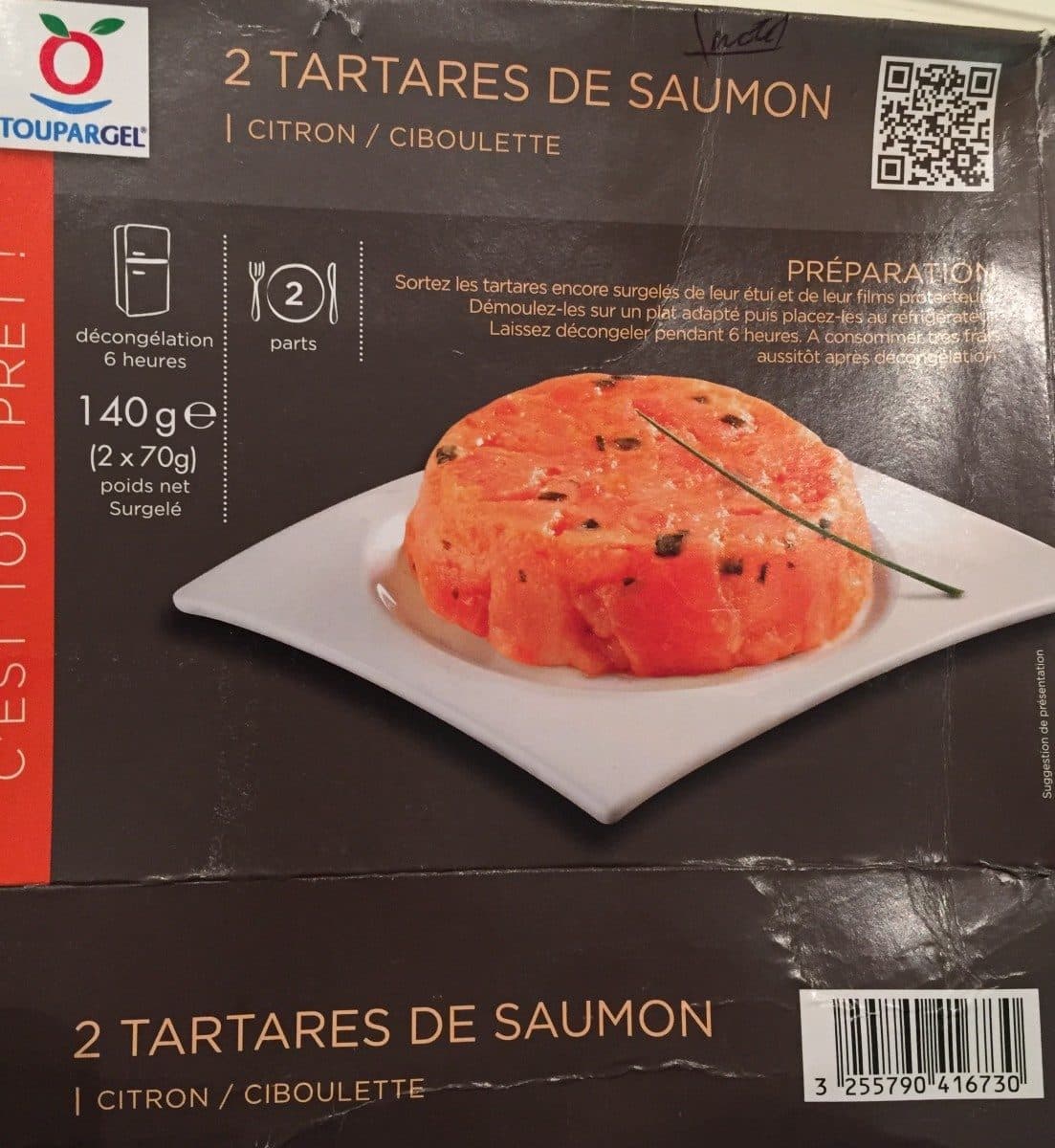 Toupargel 2 Tartares de saumon packshot