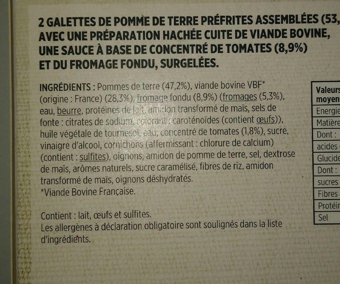 Toupargel Rosti burger packshot