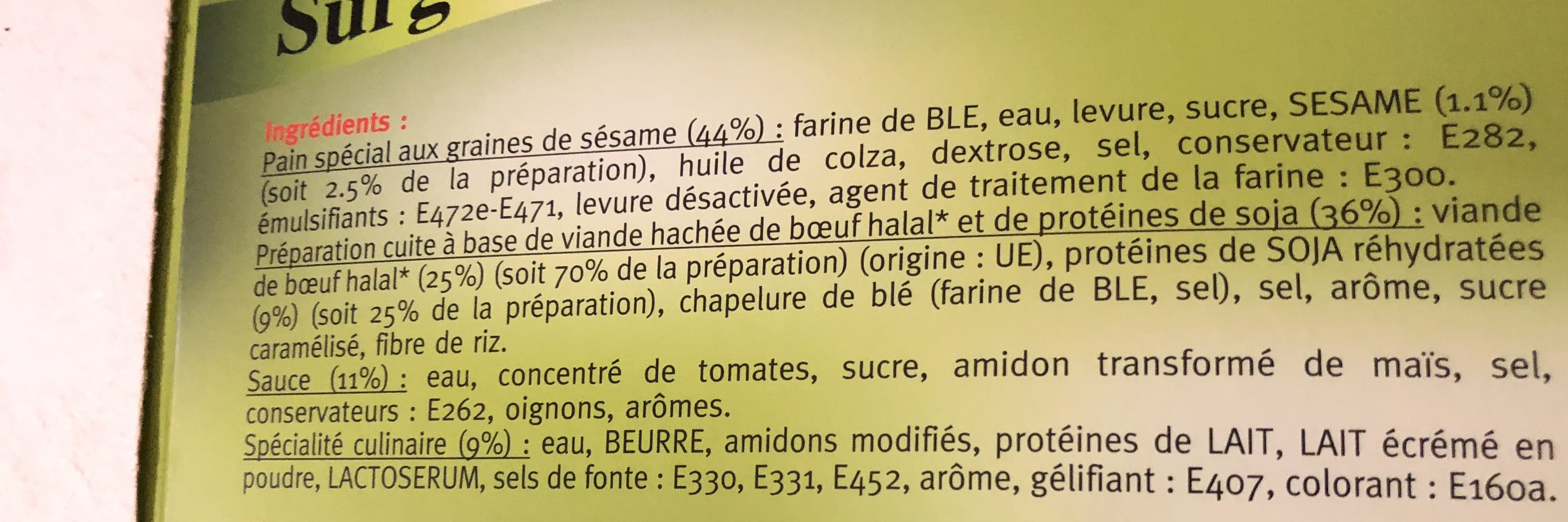 Alliance elabores Halal Burger Surgelés x 6, packshot