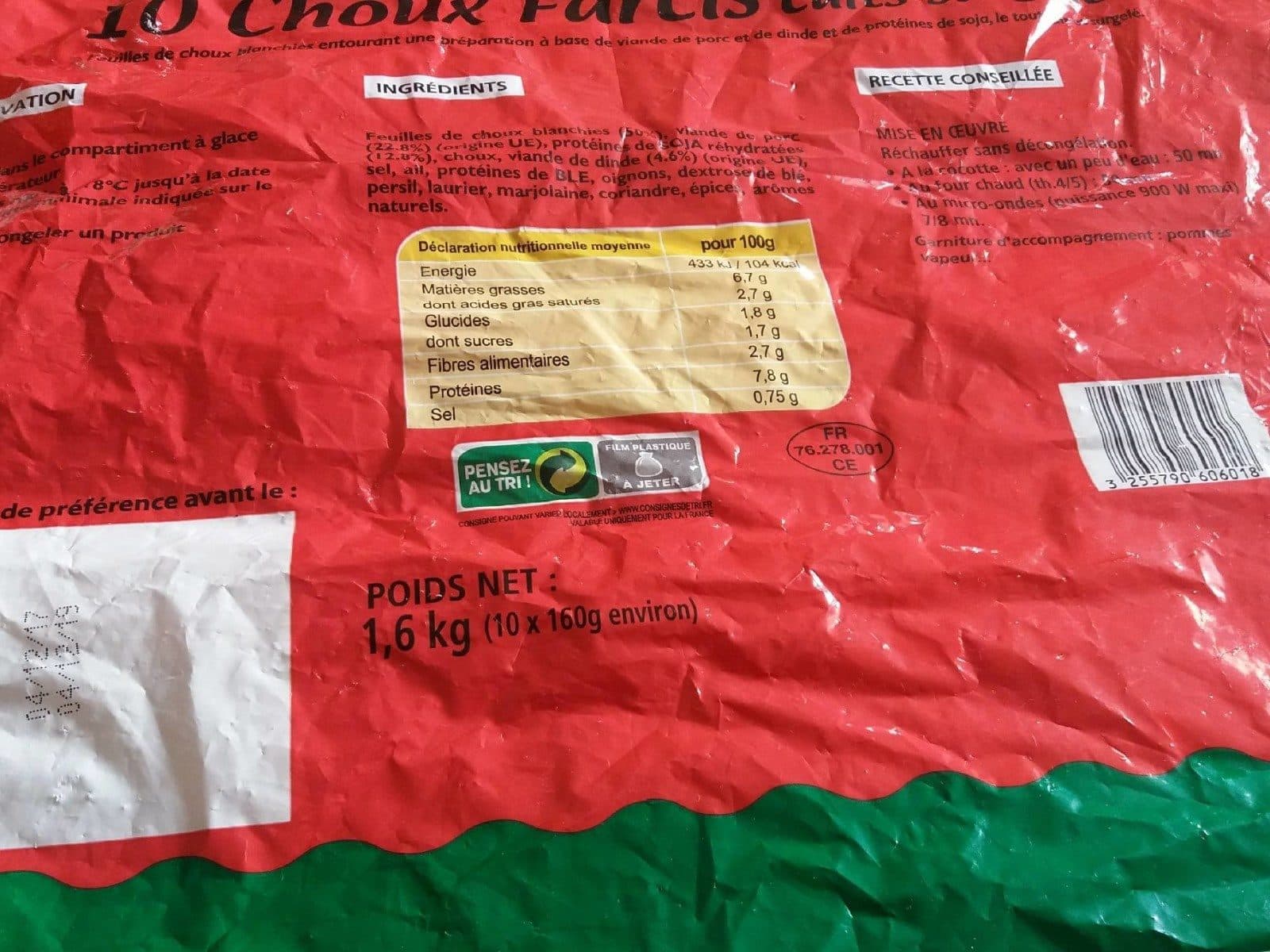 Open Food Facts Choux farcis packshot