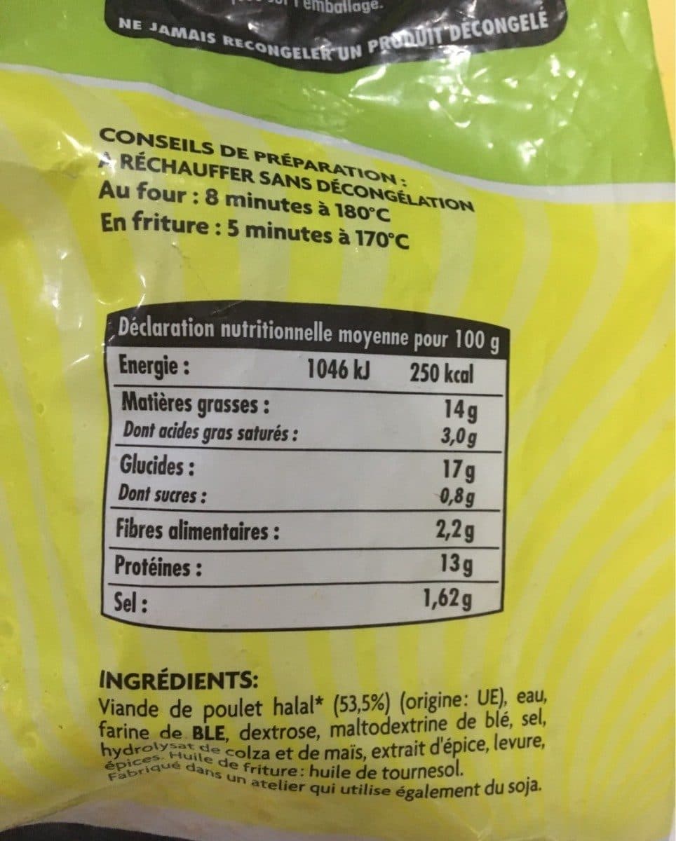 Leader Price Nuggets de poulet Halal packshot