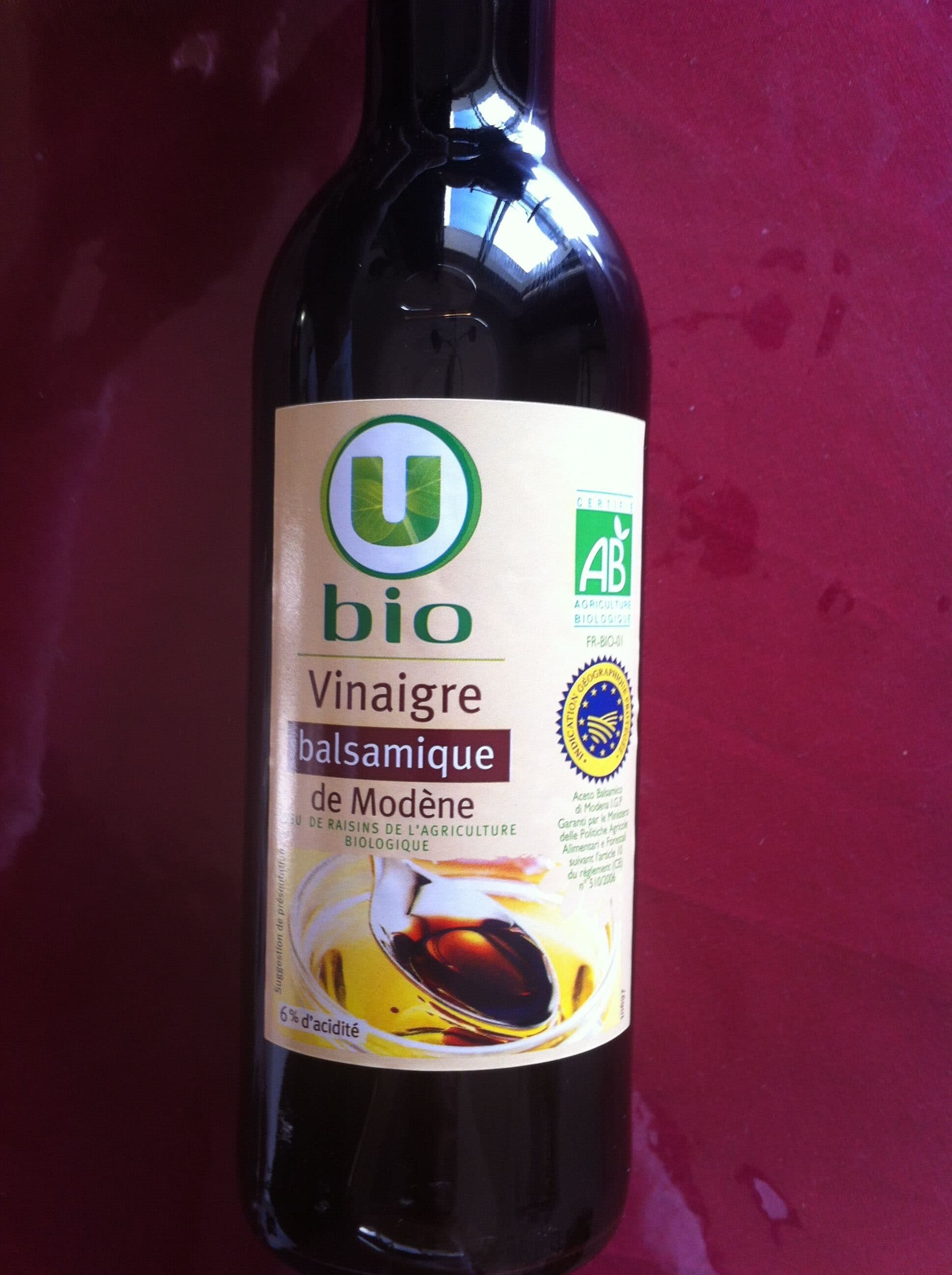 U Vinaigre balsamique de Modène Bio packshot