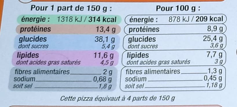 U Pizza à partager, Jambon Fromage (cheddar, edam et gouda), Surgelée packshot