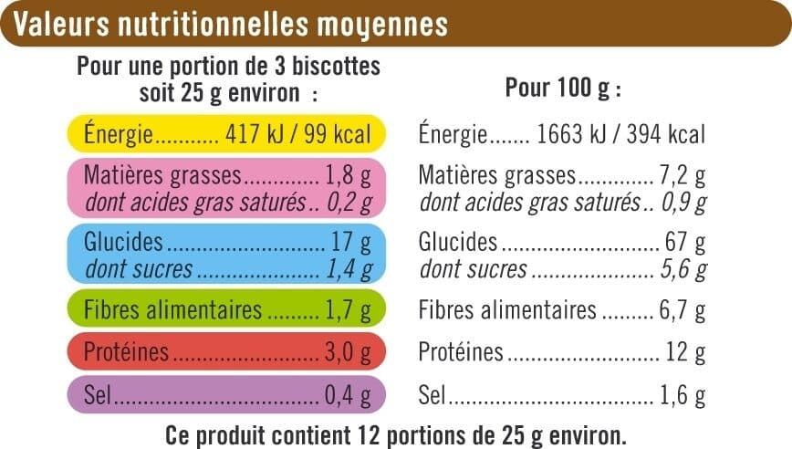 U Biscottes aux 6 céréales x36 - 300g packshot