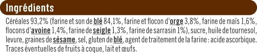 U Biscottes aux 6 céréales x36 - 300g packshot
