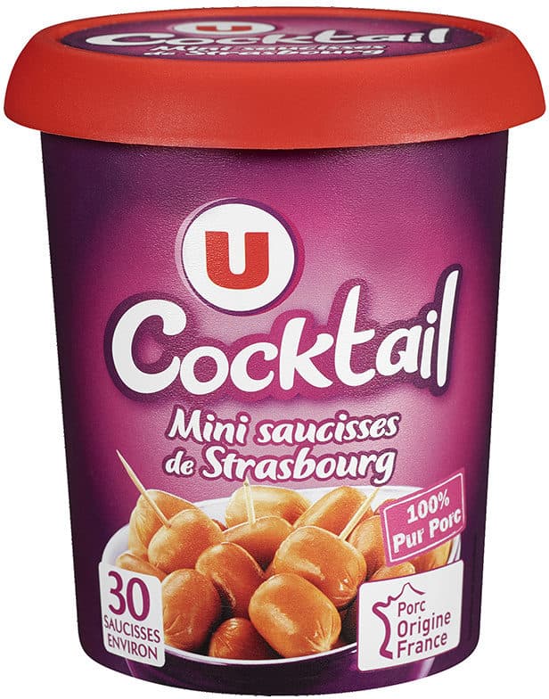 U Saucisse cocktail, packshot