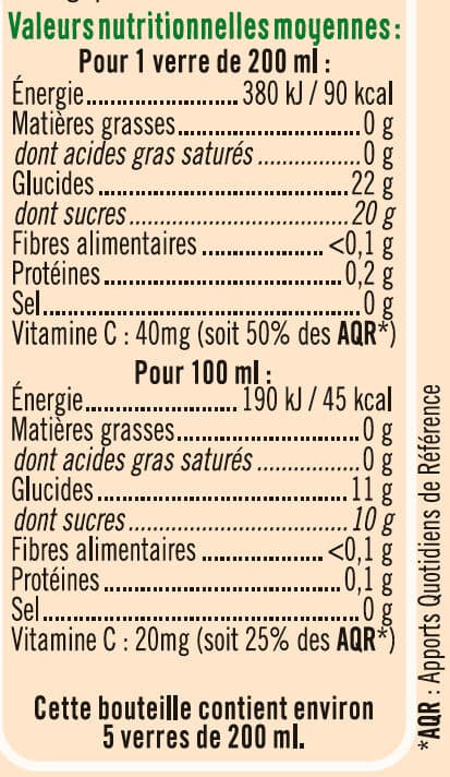 U Pur jus orange bocal 1 litre packshot