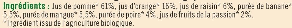 U Pur jus Multifruits 1l packshot