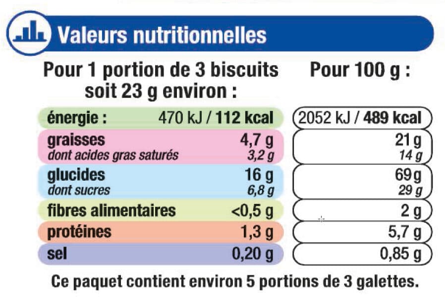 U Biscuits Galettes bretonnes pur beurre 2 paquets packshot