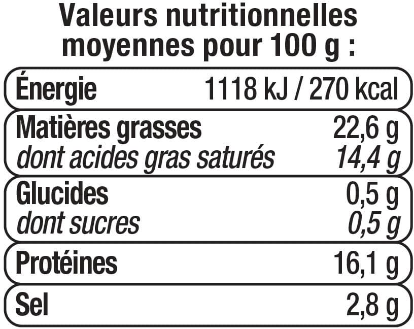 U Fromage pasteurisé au lait de vache tranche 23%MG, 200g packshot