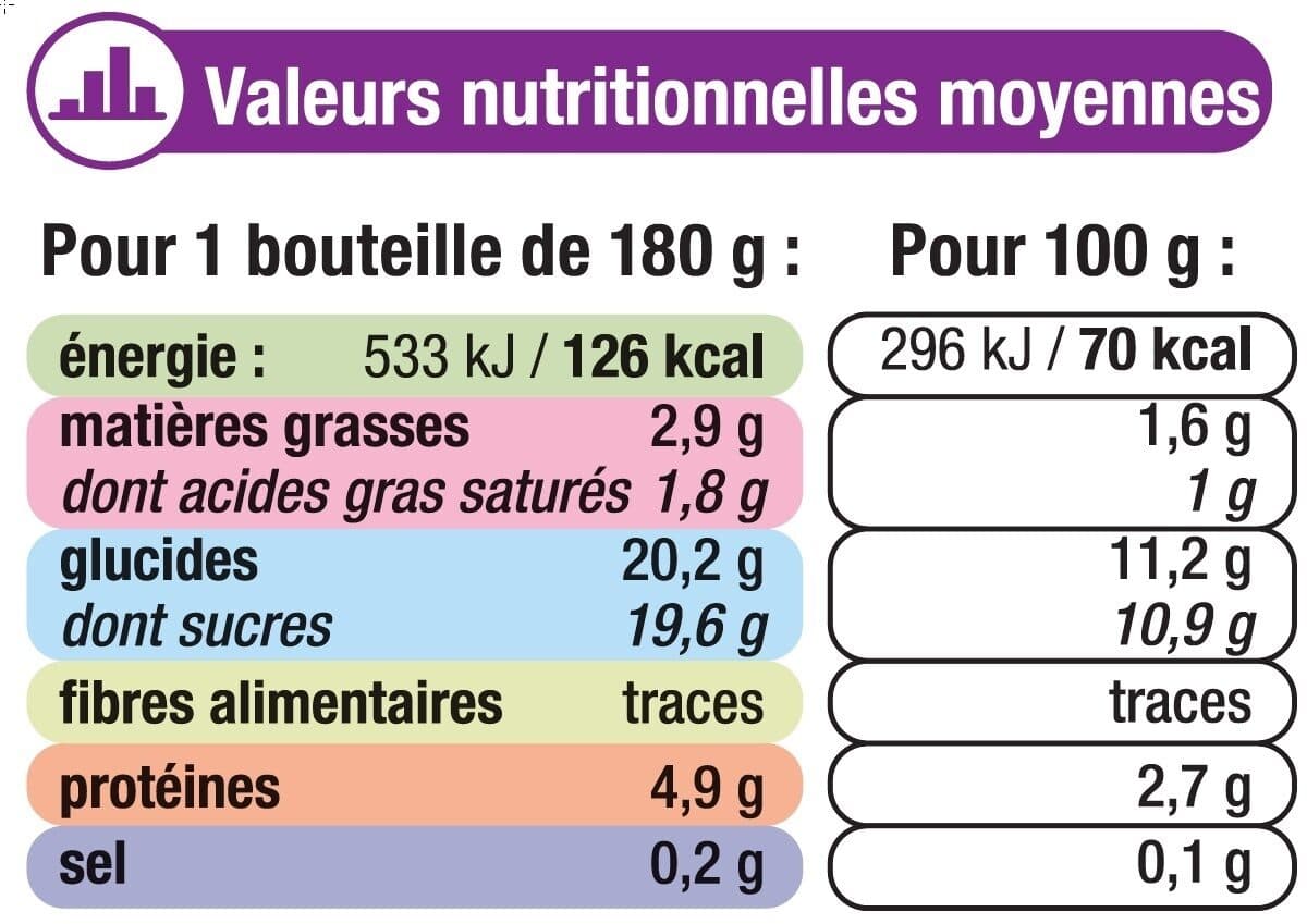 U Yaourt à boire sucré saveur framboise packshot