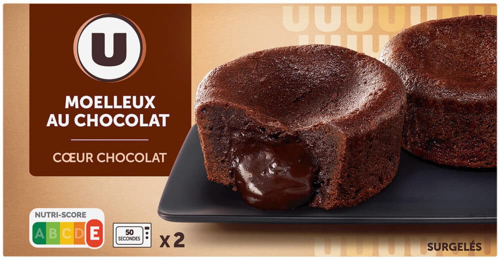 U Moelleux au chocolat boîte de 2 - 190g packshot
