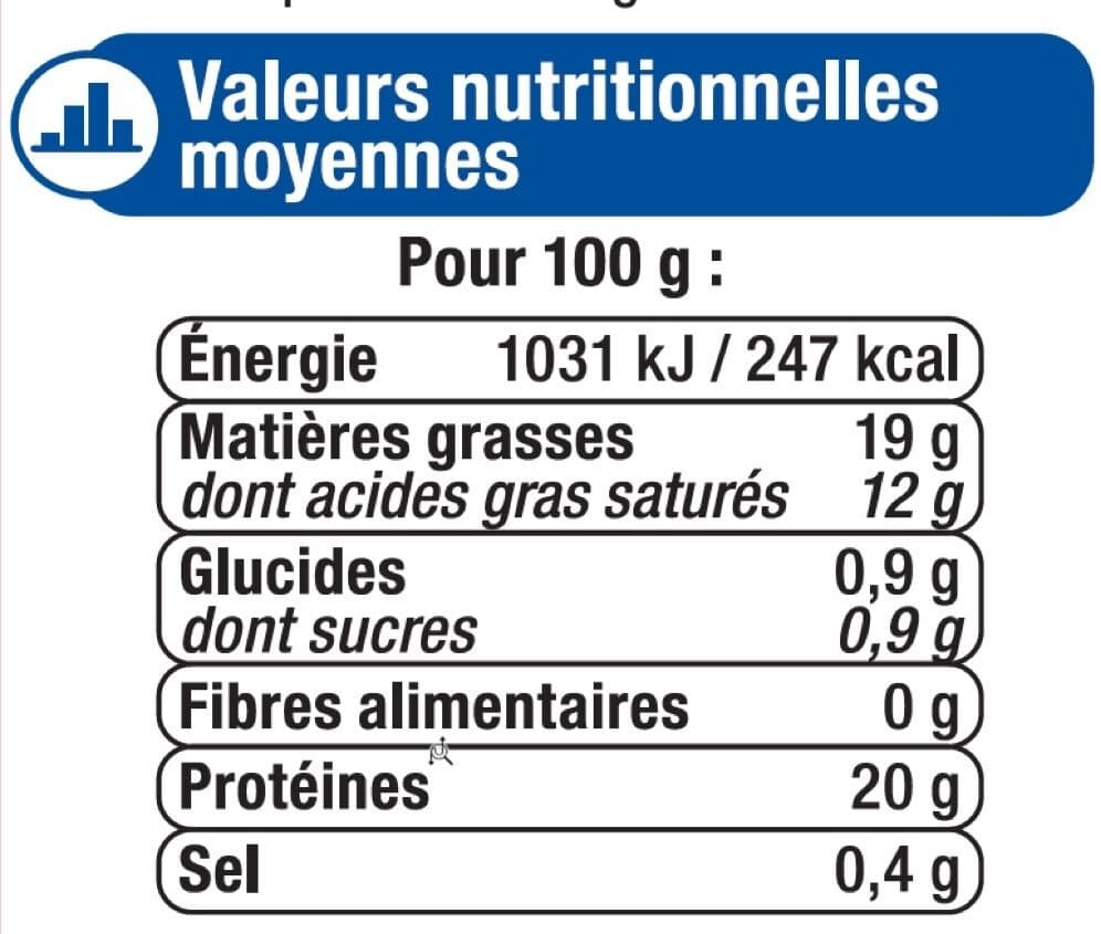 U Mozzarella au lait pasteurisé 20% de MG, 400g packshot
