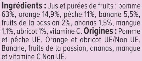 U Pur jus multifruits bouteille de 1,5l packshot