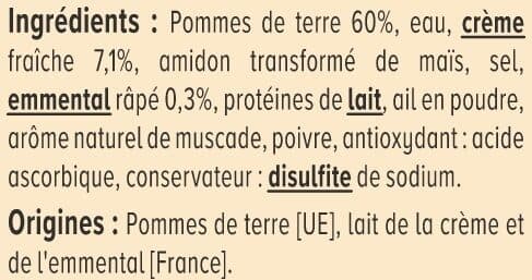 U Gratin dauphinois boîte de 425g packshot