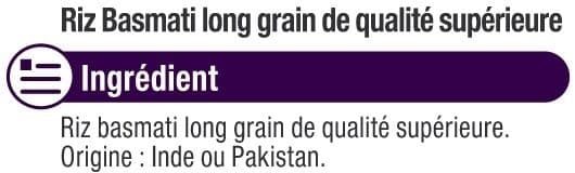 U Riz long basmati 4 sachets cuisson de 125g, 500g packshot
