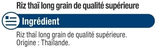 U Riz long Thai 4 sachets cuisson de 125g, 500g packshot