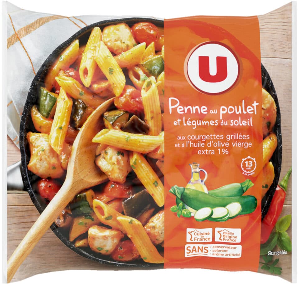 U Penne au poulet et aux légumes du soleil packshot