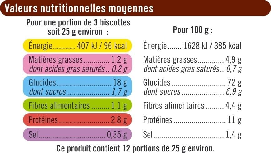 U Biscottes au froment x36, 300g packshot