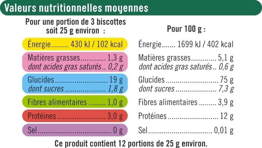 U Biscottes très pauvre en sel x36, 300g packshot