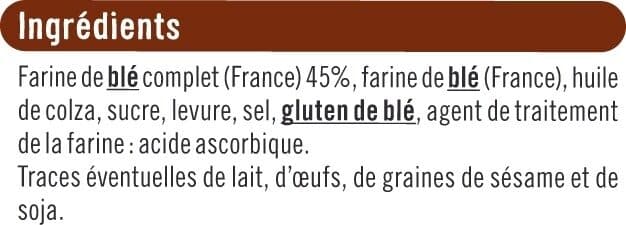U Petits pains grillés au blé complet - 225g packshot