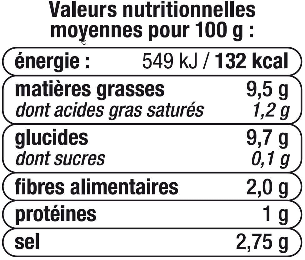 U Olives noires confites dénoyautées bocal de 160g, 37cl packshot