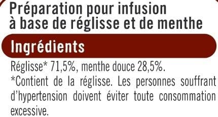 U Infusion réglisse menthe packshot
