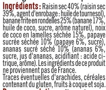 U Mélange apéritif cocktail exotique paquet de 120g packshot