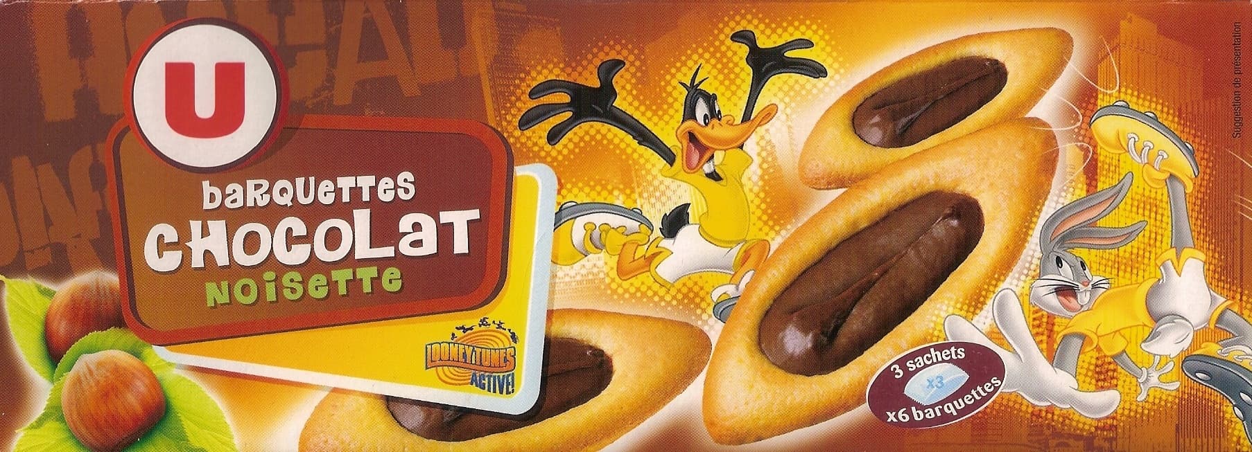 U Barquettes chocolat Noisette packshot