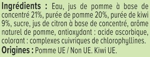 U Boisson pomme kiwi 1l packshot