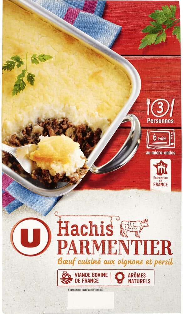 U Hachis parmentier purée à la crème fraîche packshot