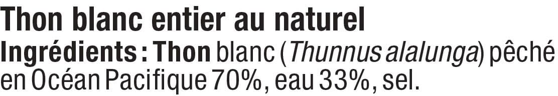 U Thon blanc au naturel boite de 112g packshot