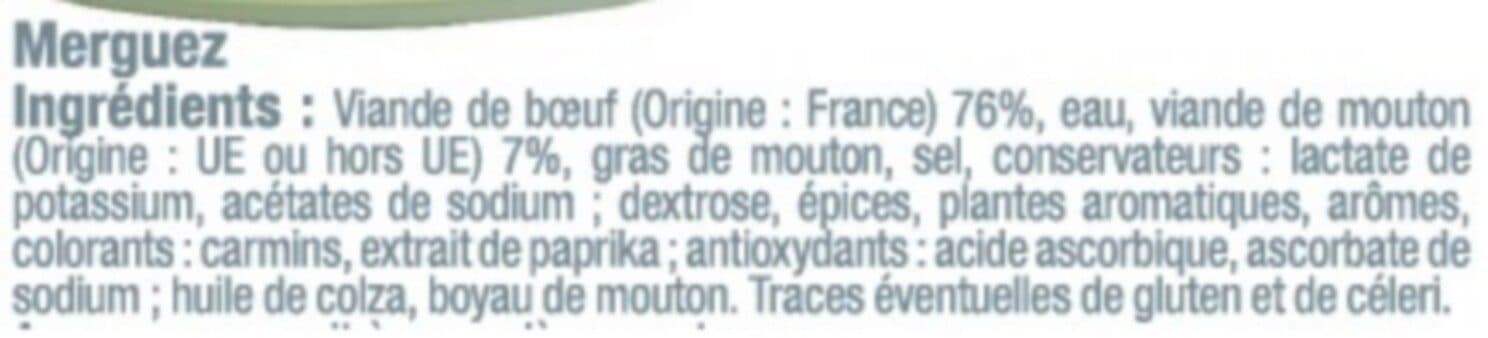 U Merguez, 6 pièces, 330g packshot