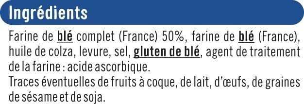 U Petits Pains grillés au blé complet sans sucre ajouté, 225g packshot